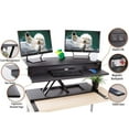 thumbnail image 4 of Stand Steady Flexpro Power Electric Standing Desk Height Adjustable Stand up Desk, Black, 4 of 9