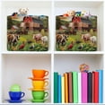 thumbnail image 7 of Farm Animals Storage Basket with Handles Collapsible Storage Bins Canvas Fabric Storage Organizer for Shelves Closet Bedroom Living Room 2Pack Decor Gifts, 7 of 7