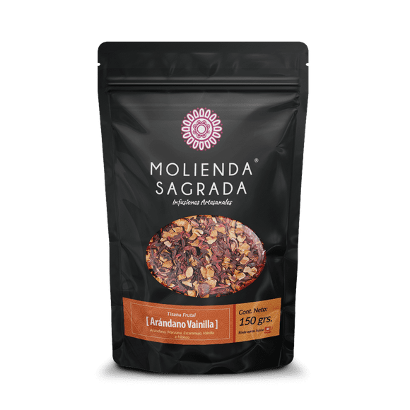 Tisana Frutal Arándano Vainilla 150gr Molienda Sagrada