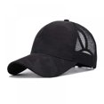 thumbnail image 1 of MesaSe Sunshade Breathable Cotton Ponytail Hat Baseball Cap With Adjustable Back Closure, 1 of 6