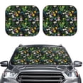 thumbnail image 2 of Xecao Chamomile for Foldable Car Sun Shades (2-Pack) offer sun protection with an easy-fold design for convenient windshield shading., 2 of 7