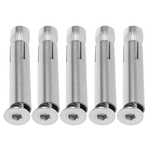 KALLORY 5pcs Multi-use Expansion Bolt Stainless Steel Countersunk Screws Expansion Screw Replacement