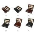 thumbnail image 4 of ZheElen Watch Case Lightweight Portable Leather Zipper Simple Storage Box Smooth Large Capacity Holder Accessory Table Wristwatch 8 Bit Brown, 4 of 6