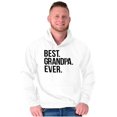 thumbnail image 4 of Best Grandpa Ever Grandfather Poppop Men's Big & Tall Graphic Hoodie Brisco Brands 4X, 4 of 5