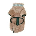 thumbnail image 1 of Fleece Dog Coat for Small Dogs Double D Ring Zipper Warm for Winter, 1 of 2