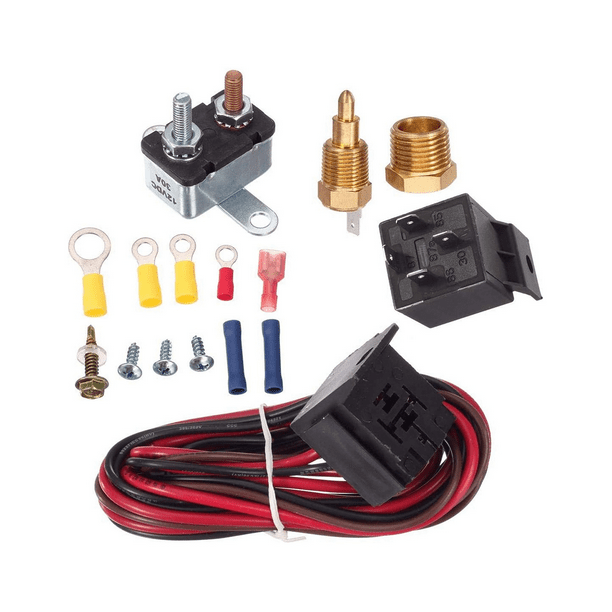Symkmb 175185 Degree Electric Cooling Fan Thermostat Kit Temp Sensor