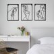 thumbnail image 4 of Hierro simple del colgante de pared del arte de línea moderno de la decoración de la pared del metal, 4 of 5