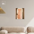 thumbnail image 3 of Abstract Pottery Brown Earthy Abstract Canvas Wall Art by Art Remedy, White Floater Frame, 16"x20", 3 of 7