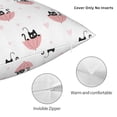 thumbnail image 3 of Yiaed Umbrella Cat Print Pillow Covers Super Soft Decorative Square Throw Pillow Covers Case Cushion Covers for Sofa Couch Bedroom Car Decor（No pillow core）-12"x12", 3 of 7