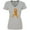 Athletic Heather, variant on Inktastic Leukemia Awareness with Orange Ribbon Made of Hearts Women's V-Neck T-Shirt