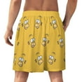 thumbnail image 3 of Simpsons Men's Short Pajama Pants Soft Trendy Sleep Shorts Breathable Ice Silk Lounge Shorts 2XL, 3 of 8