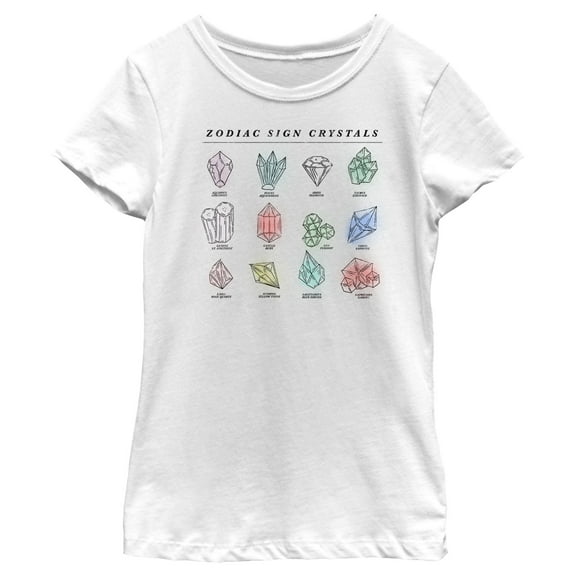 Girl's Lost Gods Zodiac Sign Birthstones  Graphic T-Shirt