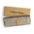 thumbnail image 4 of Solino Home Linen Placemats Set of 4 - Double Hemstitch Natural Placemats 14 x 19 Inch - 100% Pure Linen Table Place Mats for Spring, Easter, Mothers Day, 4 of 5