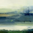 thumbnail image 2 of Jill, Susan 15x15 White Modern Wood Framed Museum Art Print Titled - Glistening Meadow  Detail II, 2 of 4