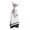White, variant on Adjustable Double-Layer Beaded Pearl Necktie, Preppy Style Neck Tie for Casual Business Daily Wear