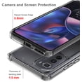 thumbnail image 3 of Clear Case for Motorola Edge 5G 2022, Aquaflex Semi-Flexible TPU [Shock Absorbing] Transparent Phone Cover for Moto XT2063 Series, 3 of 5