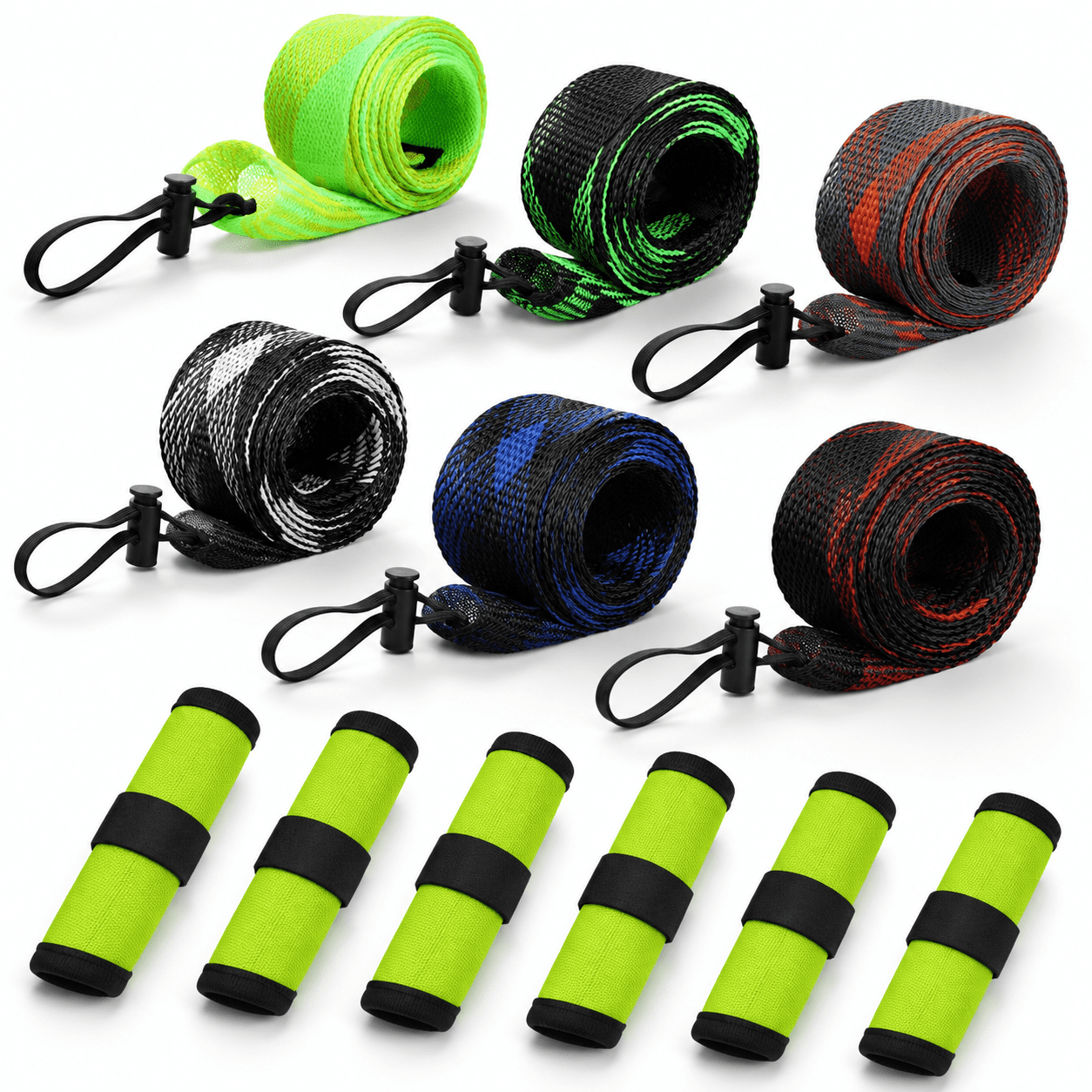 12 Fishing Rod Sleeves And Lure Wraps For Rods Poles Green