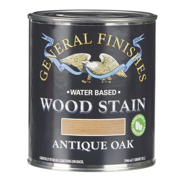General Finishes Water Based Wood Antique Oak Stain, Pint