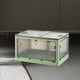 thumbnail image 5 of Caja de almacenamiento mayimx plegable con tapa y ruedas organizador de armario apilable transparente Verde, 5 of 9
