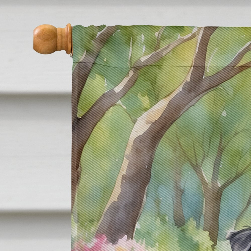 Australian Shepherd Spring Garden House Flag 28 in x 40 in
