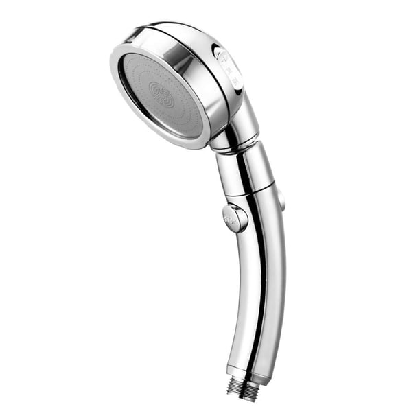 Cabezal de ducha de mano (sin manguera ni soporte): cabezal de ducha ajustable giratorio de 360 ????grados con ahorro de agua a alta presión con interruptor de encendido/apagado y 3 configuraciones de