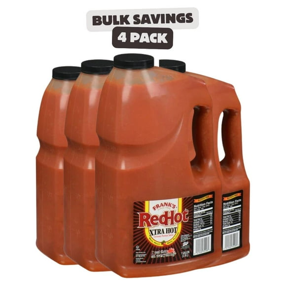 Frank's RedHot Sauce Très Piquante au Cayenne 1 Gallon - 4/caisse