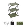 thumbnail image 1 of Camping Cups Bowls Detachable Storage Rack Hung Shelf With Panel Hole Aluminum Alloy Bracket Picnic BBQ Tableware Cookware Storage Rack Campsite Tools Shelf, 1 of 6