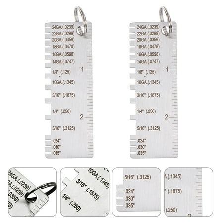 FESTFENDS Gauge Welding Thickness 2pcs for Weld Inspection 2.83X0.98X0.34in