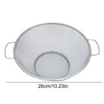 thumbnail image 3 of 10.23-inch Fine Mesh Strainer for Kitchen, Multi-Functional Mesh Strainer Net Baskets,Stainless Steel Colander Bowl,Metal Net Baskets with Resting Base and Handle,Sieve for Rice and Fruit(Silver), 3 of 9