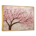 thumbnail image 3 of Designart "Pink and White Cherry Blossom Whisper" Floral Framed Wall Art - Traditional Pink Flowers Entryway Framed Wall Art Print, 3 of 7