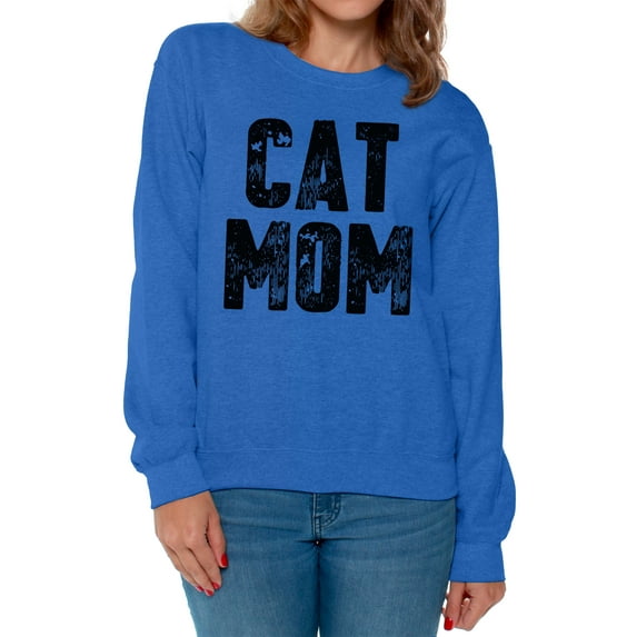 Awkward Styles Cat Mom Crewneck Sweater Pet Mother Sweatshirts