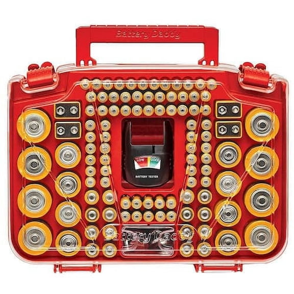 150 Battery Organizer and Storage Case with Tester (Pack of 1)