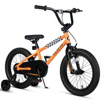 Vollsch BMX Style Kids Bike for 2-8 Years Old Boys Girls 16 Inches Toddlers Bicycle with Coaster Brake Training Wheels, Orange