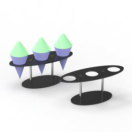 

Ice Cream Cone Holder Acrylic Egg Display Stand Sushi Rack Dessert Table Decoration Restaurant Supply Serveware