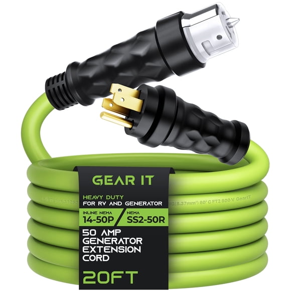 Cable de Extensión GEARit 50A 125/250V 6 m Verde