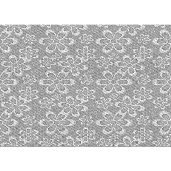 Ahgly Company Machine Washable Indoor Rectangle Transitional Platinum Silver Gray Area Rugs, 8' x 10'