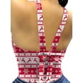 thumbnail image 3 of DYMADE Women's Funny Christmas Snowflake Elk Printed Basic Sleeveless Tank Top, 3 of 5