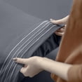thumbnail image 3 of Juego de sábanas Utopia Bedding king Size, microfibra, 4 piezas, color gris, 3 of 8