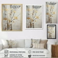 thumbnail image 4 of Designart "Tree Of Grey & Yellow III" Floral & Botanical Floater Framed Canvas Print, 4 of 7