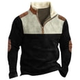 thumbnail image 1 of EHQJNJ Chandail en Molleton Jaune pour Hommes Mode Décontractée Simple Automne et Hiver Col Fileté Manches Raglan Pull à Manches Longues Haut de Noël Chandail en Molleton Homme Joyeux et Lumineux, 1 of 3