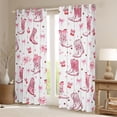 thumbnail image 2 of Feelyou Cowgirl Curtains Pack of 2 (52x84 Each), Bow-tie Boot Stars Window Curtains, 2 of 6