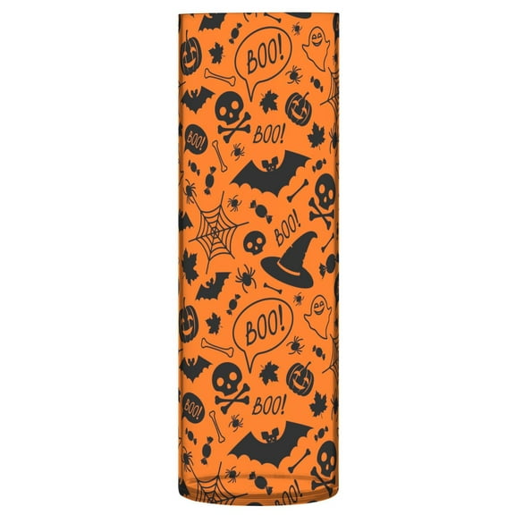 JSTEL Halloween Pumpkin Skull Spider Orange Flower Vase Decorative Floreros for Home Decor Bedroom Living Room Office Table Shelf Bathroom