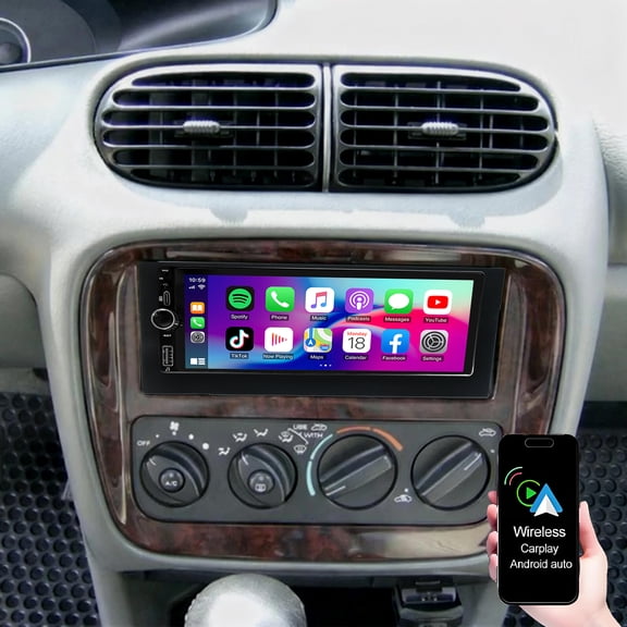 Gsuatey Car Radio for Chrysler Cirrus 1995-2000, 6.86 Inch Touchscreen Stereo with Wireless Carplay Android Auto 1080P Backup Camera GPS Navigation WiFi Bluetooth FM/AM SWC DSP