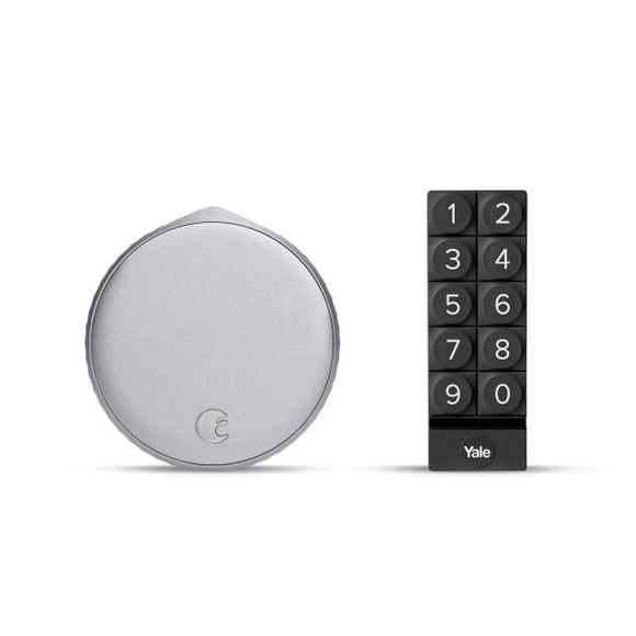 AUGUST WI-FI SMART LOCK W/ SMART KEYPAD - SILVER