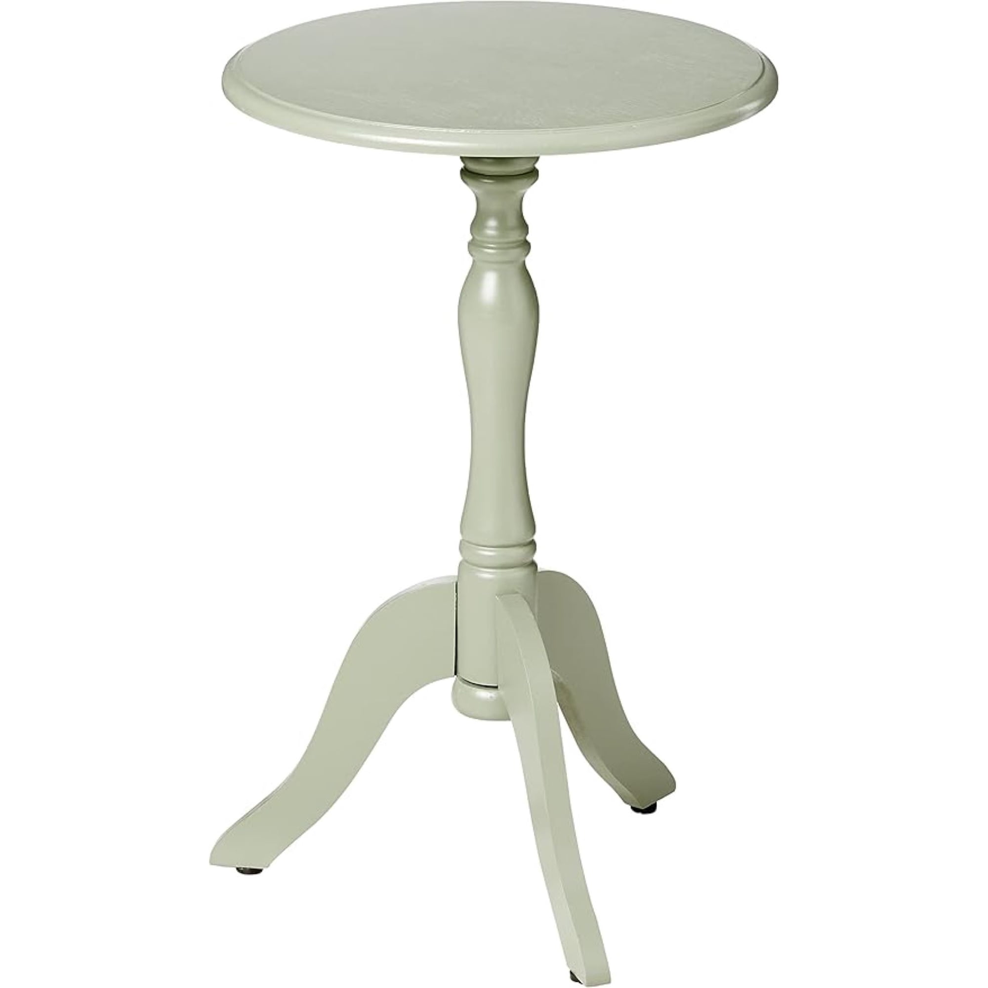 Decor Therapy Olive Branch Chic Pedestal Round Accent Table, Traditional, 24" x 15" x 15"
