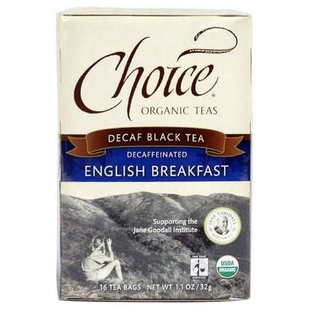 Choice Organic Teas décaféiné Organic English Breakfast Sachets de thé - 16 CT