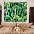 thumbnail image 6 of Boho Decorative Country Tapestry Washable Trees Aesthetic Tapestry Nature Doodle Forest Modern Indoor Tapestry, for Office Living Room House College Decoration (51x59 Inch), 6 of 6