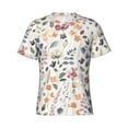 thumbnail image 4 of Vsdgher Watercolor Floral Print Men's Dry Fit Mesh Athletic Shirts Moisture Wicking Tennis T-Shirt Tops, 4 of 9