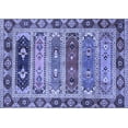 thumbnail image 1 of Ahgly Company Indoor Rectangle Abstract Blue Modern Area Rugs, 7' x 10', 1 of 4