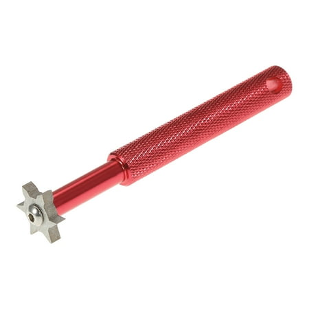 Golf Clubs Irons Golf Club Groove Sharpener Tool with 6 Cutter Heads Golf Club Grooving Cleaning Tool Golf Accessories Both V and U Shaped Iron Grooves ()